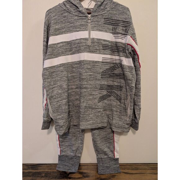Vtg 2018 Victoria's Secret PINK Gray Quarter Zip Sweatshirt & Jogger Set - Picture 1 of 5